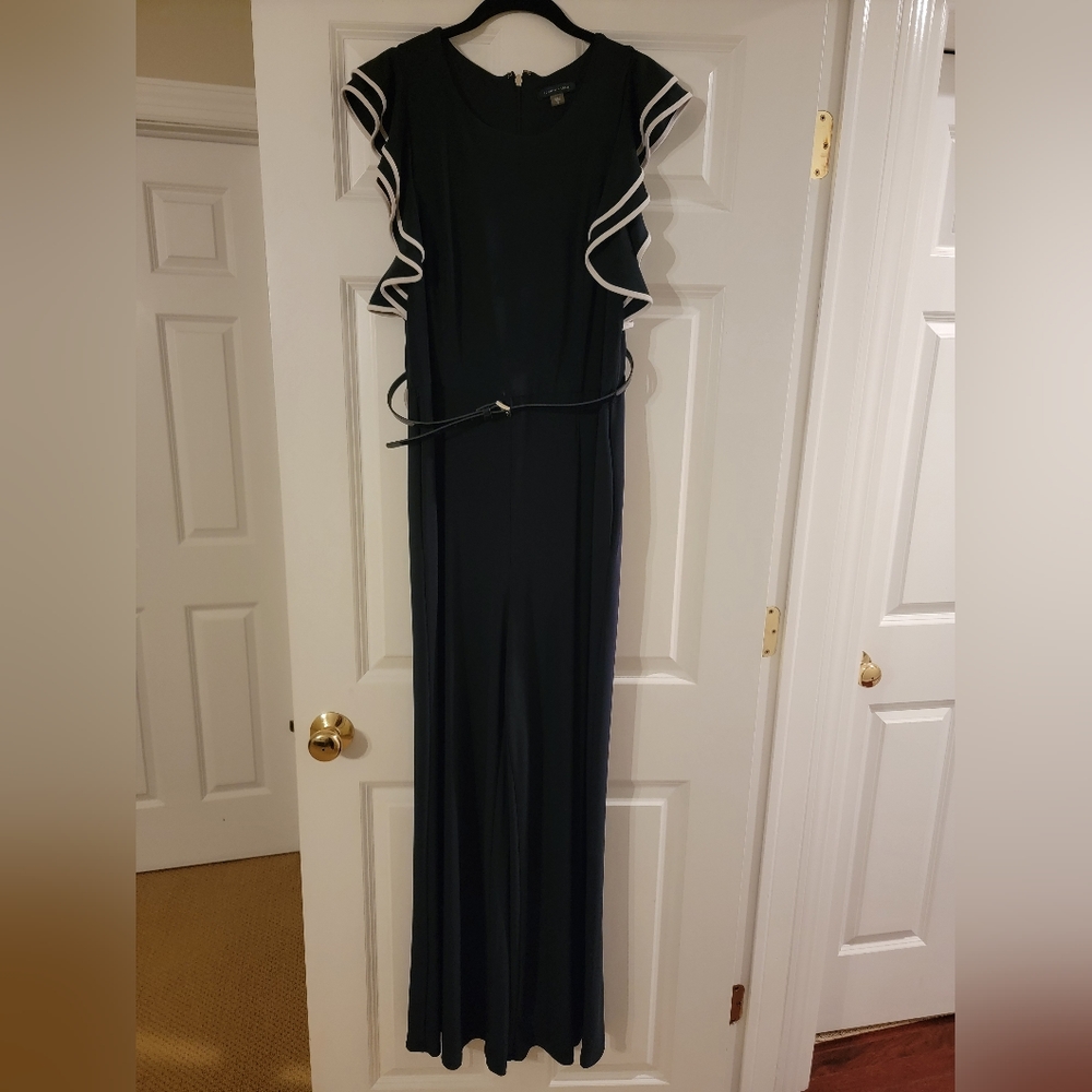 Tommy Hilfiger Navy wide leg jumpsuit